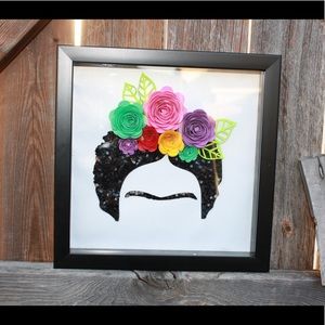 Hand made Frida Kahlo shadow box 8x8